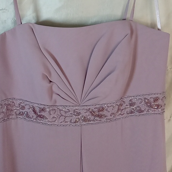 Michelangela lilac ladies beaded dress size 2 - Picture 3 of 8